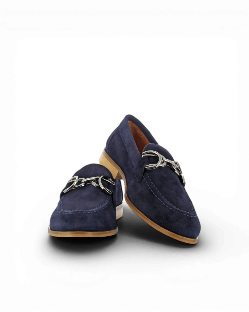 mocassin bleu marine femme