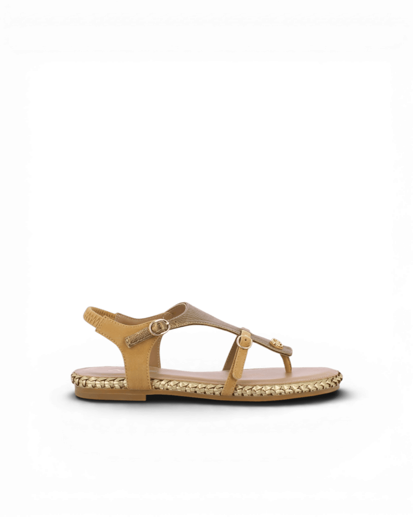 sandale entre doigt bronze