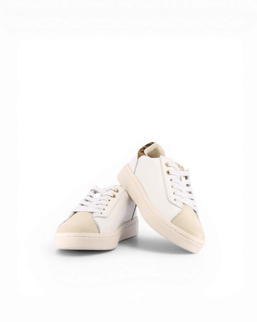 Basket blanche et dorée femme Alfa1