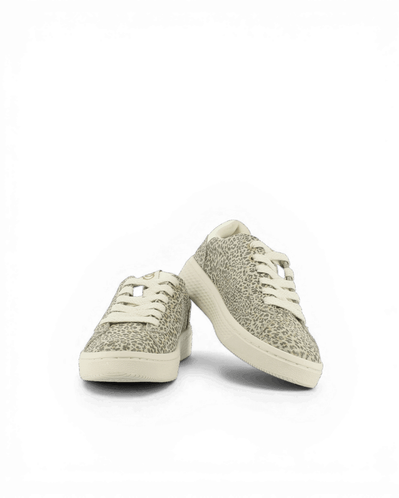 Basket cuir femme tendance léopard