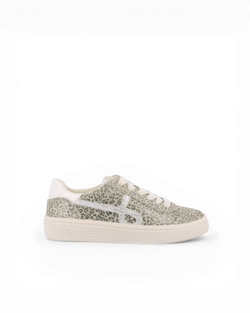 Basket cuir femme tendance léopard Alfa1