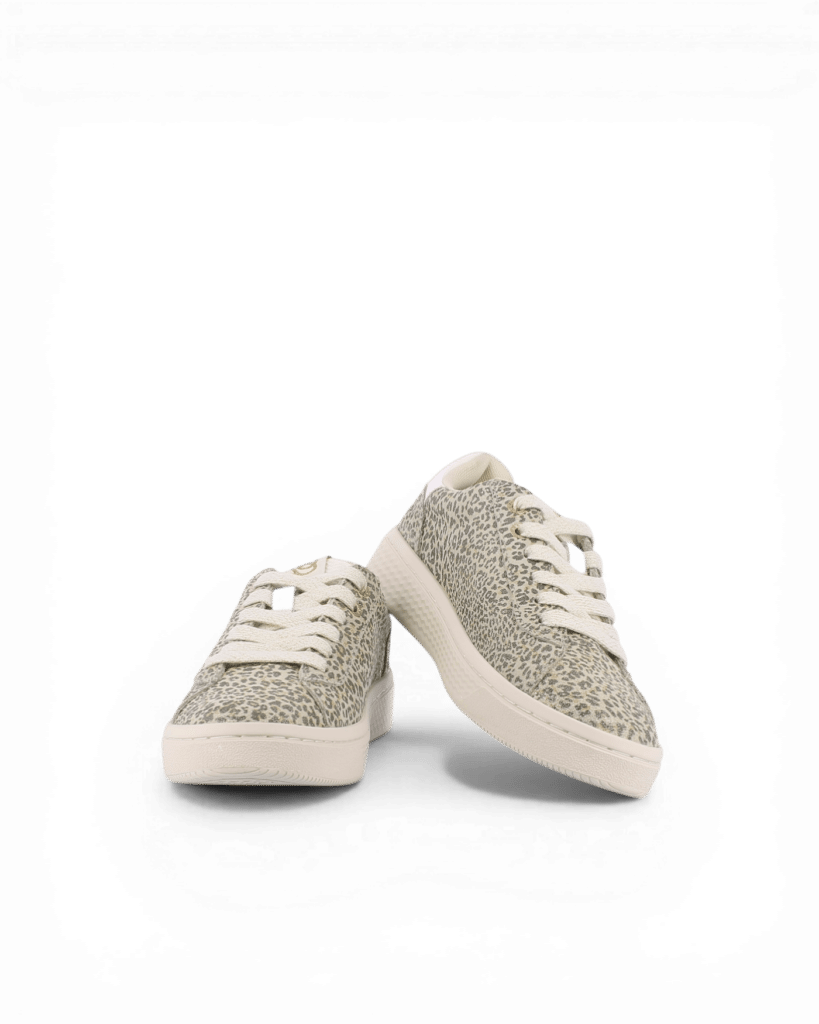 Basket cuir femme tendance léopard Alfa1