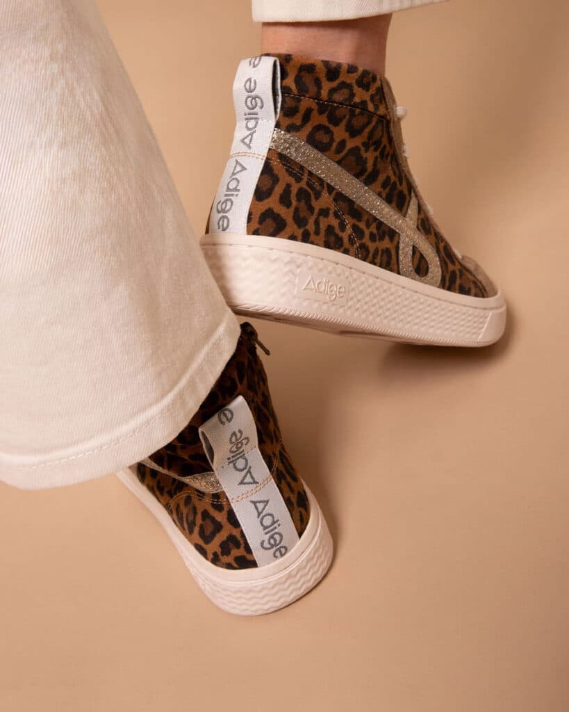 Basket montante leopard