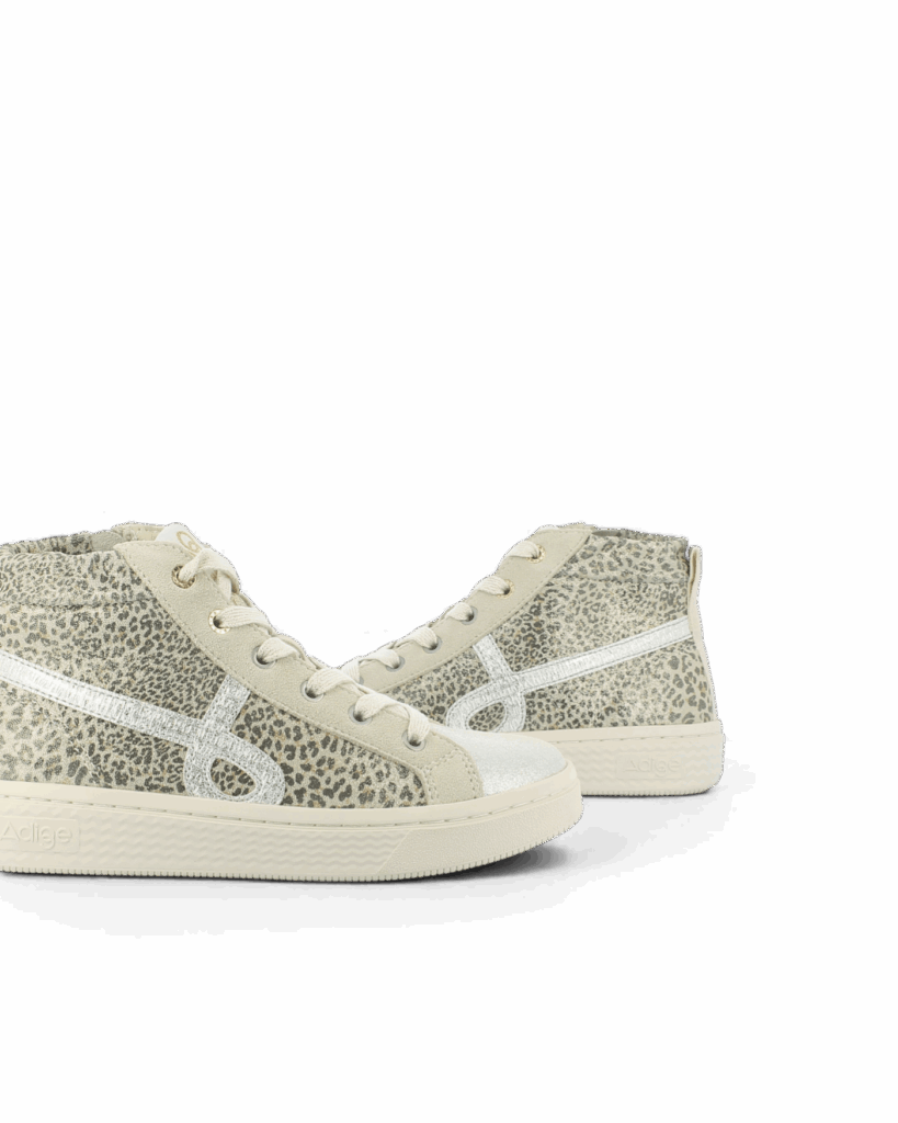 Basket montante femme léopard