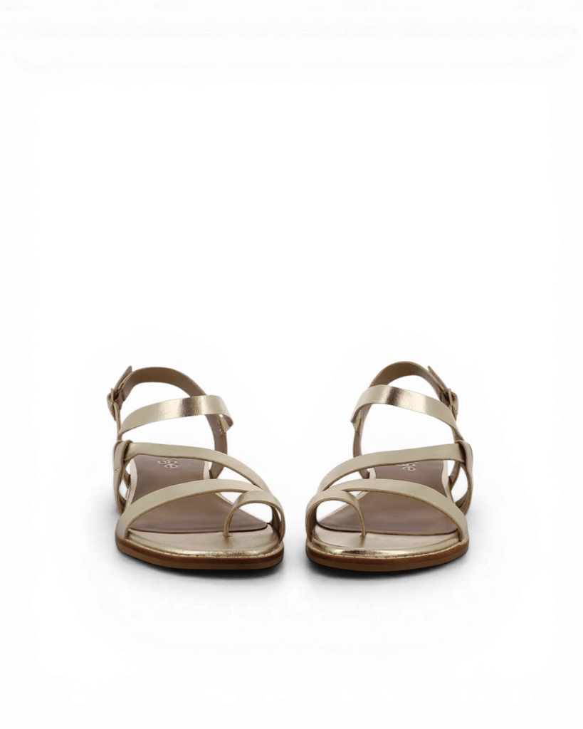 Sandale petit talon compensé