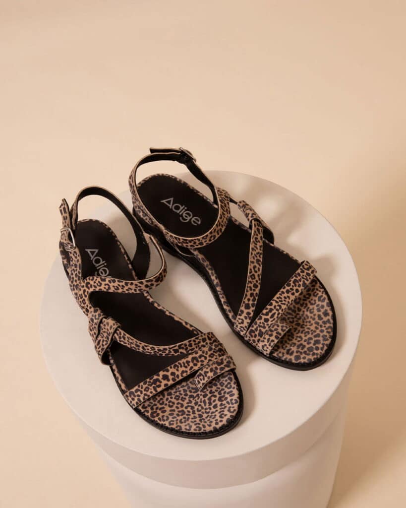sandales léopard
