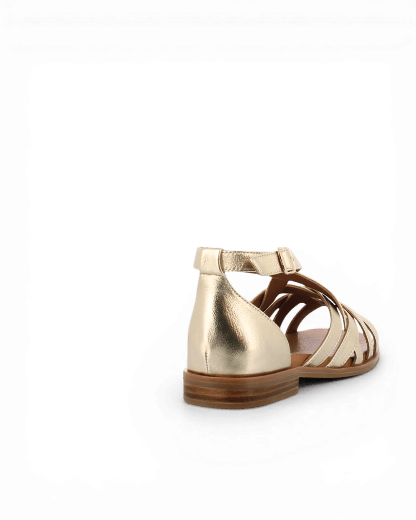 Sandales dorées plates Bady