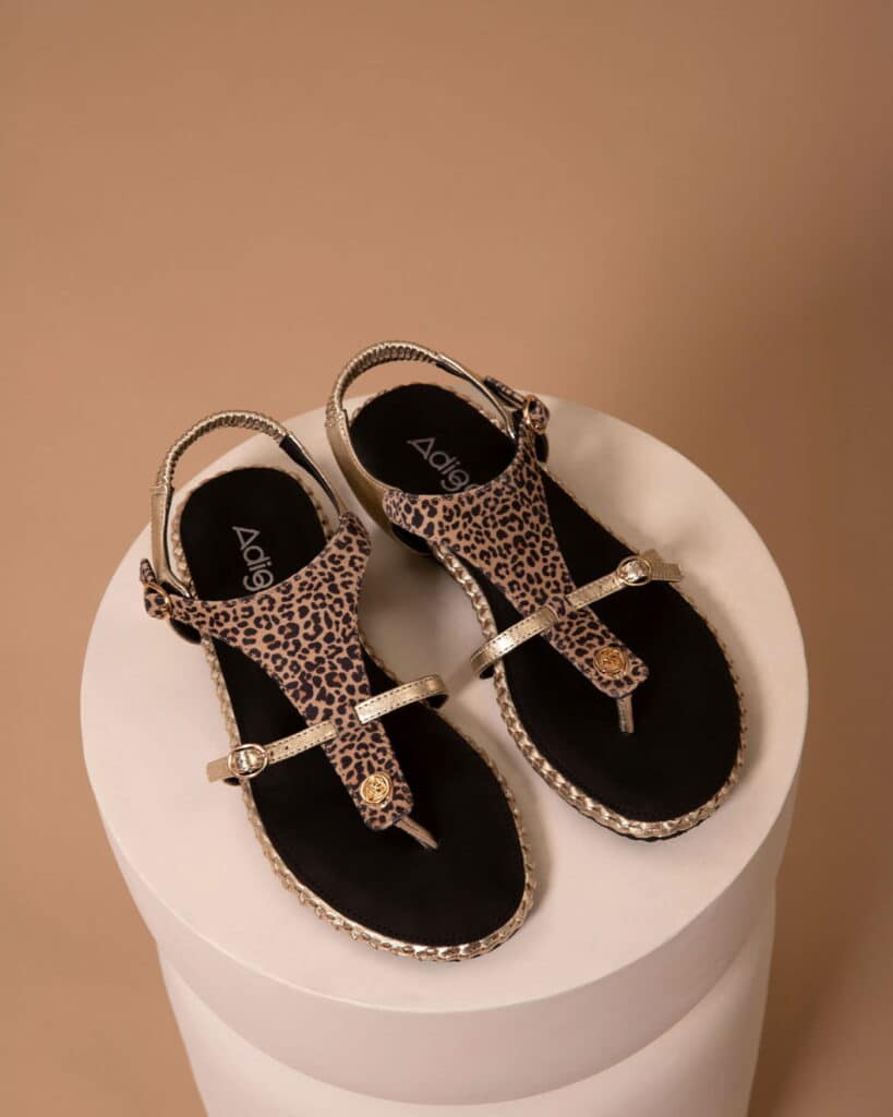 sandale léopard