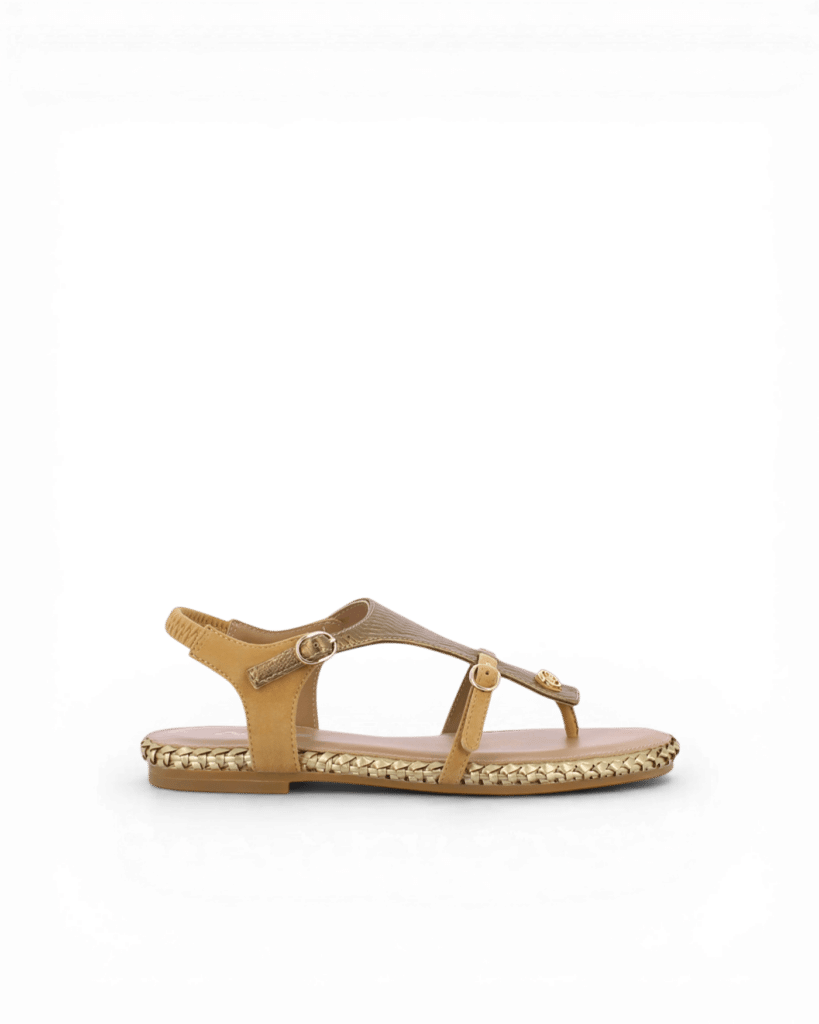 sandale entre doigt bronze