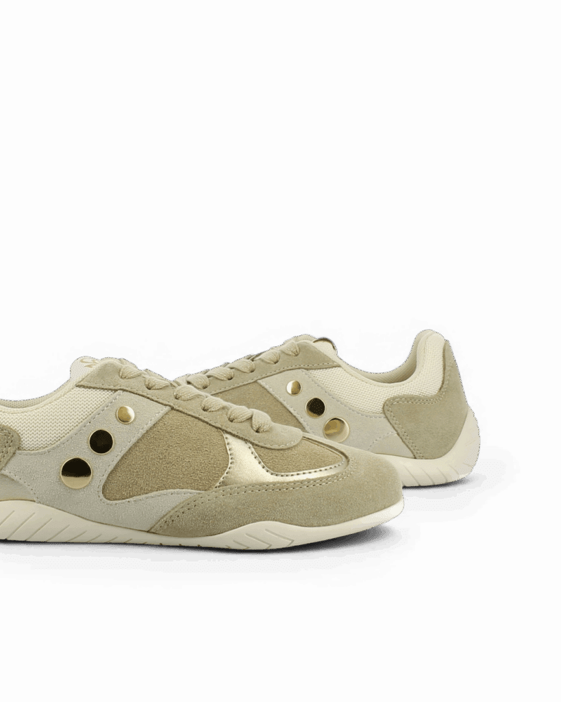 Basket femme basse beige