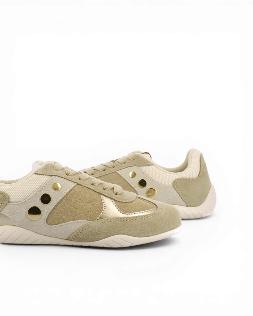 Basket femme basse beige Dragon1