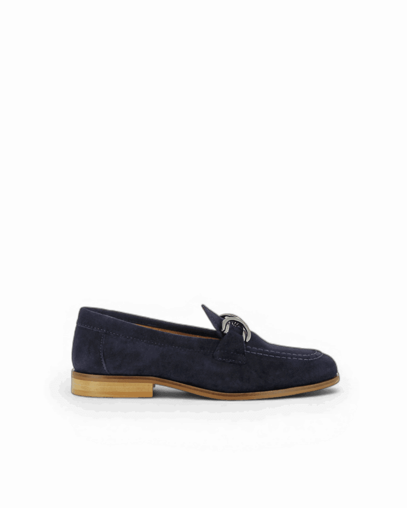 Mocassin bleu marine femme