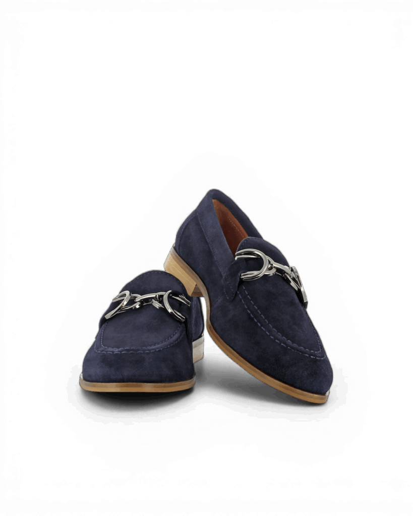 Mocassin bleu marine femme