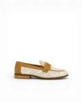 Mocassin beige en raphia Elio