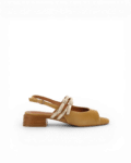 sandales petit talon camel