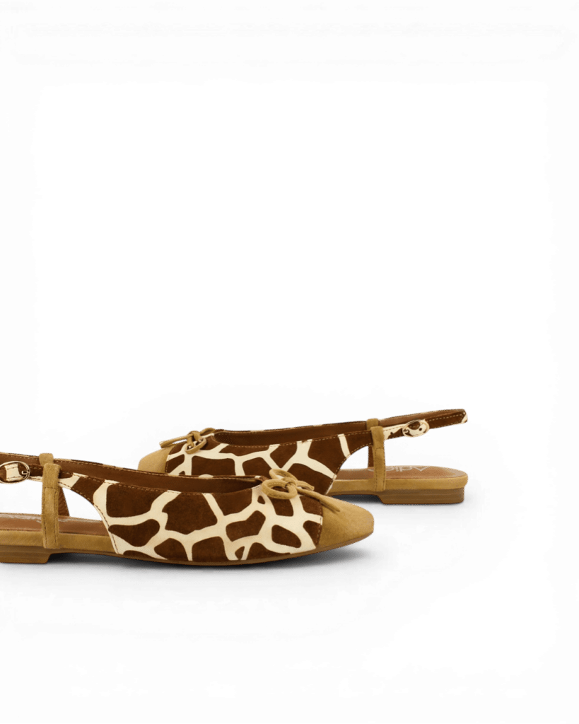 Ballerine bride arrière girafe Helios