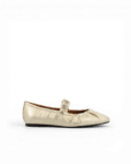 Ballerine dorée femme Irma