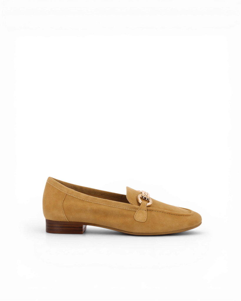 Mocassins femme camel Klo