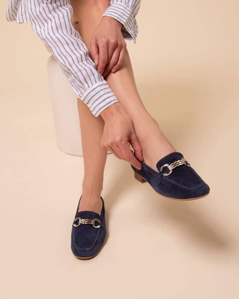 Mocassin marine femme