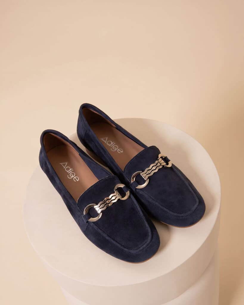 Mocassin marine femme