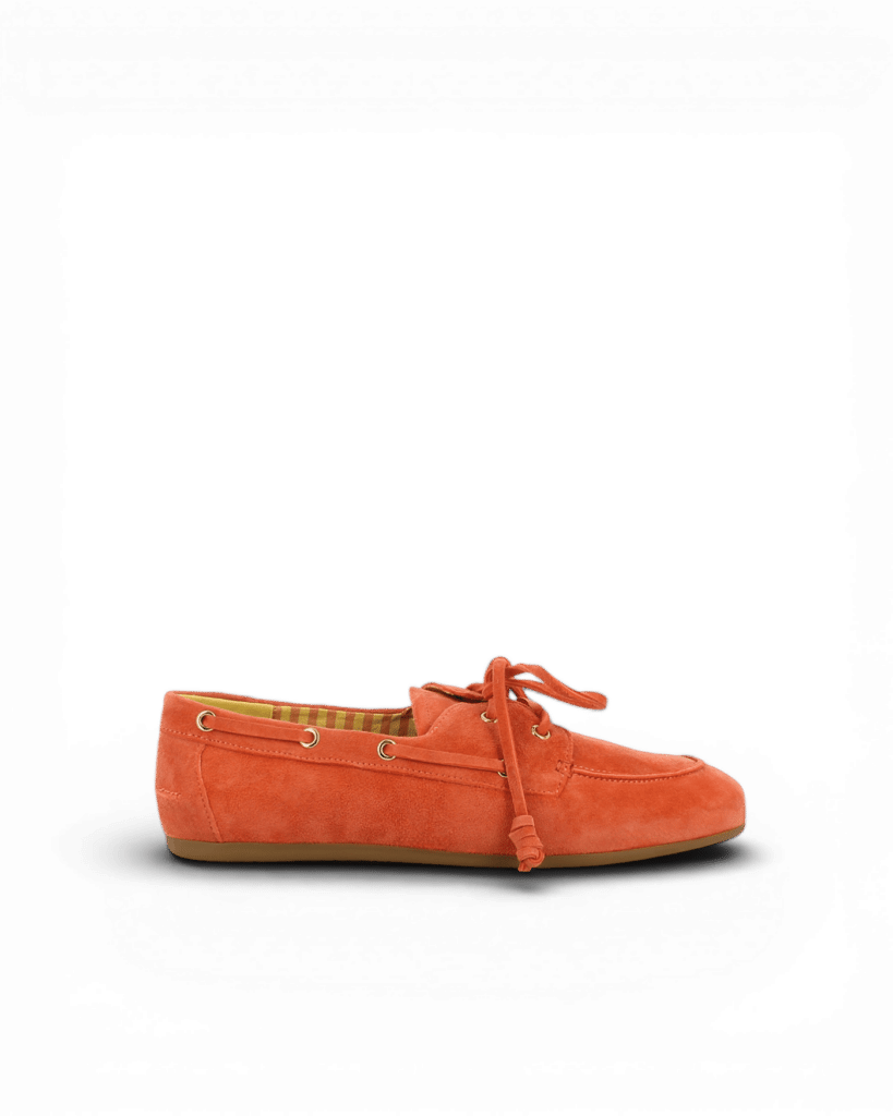 mocassin bateau corail