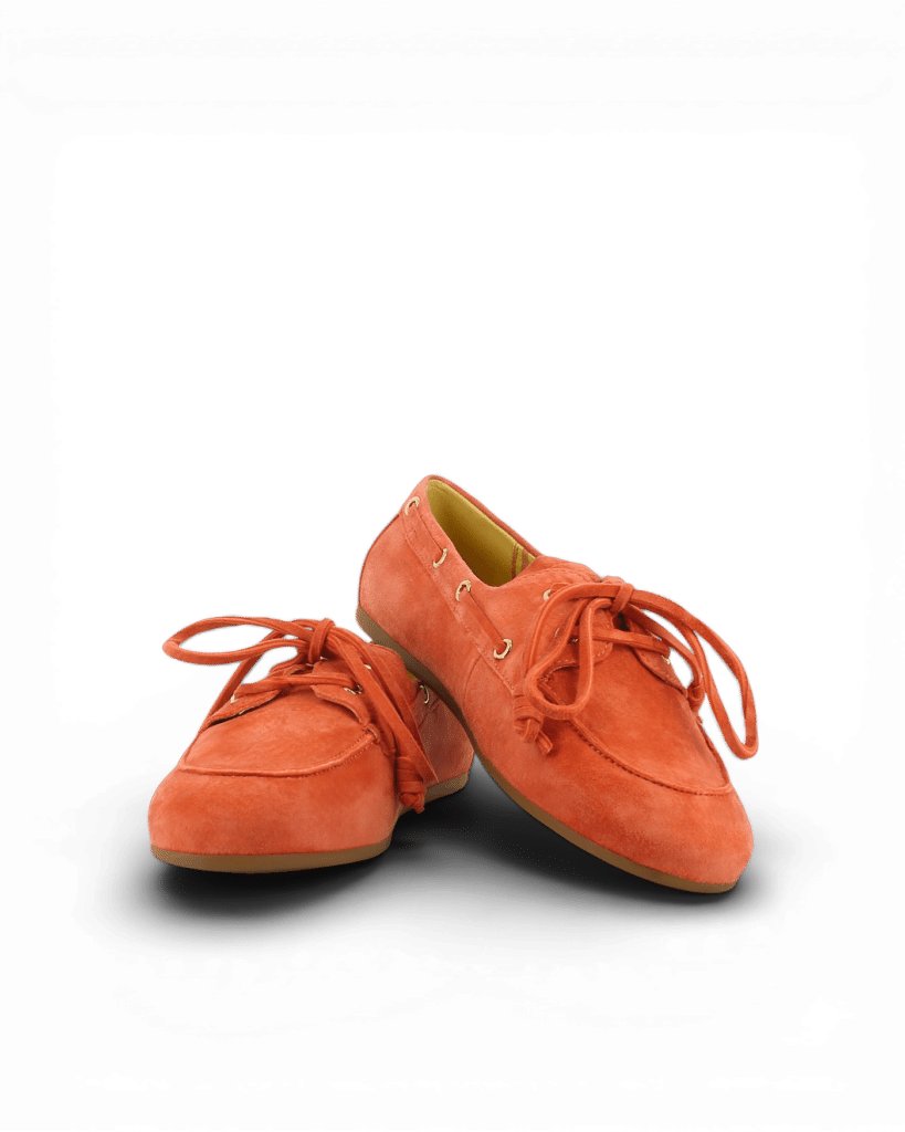 mocassin bateau corail