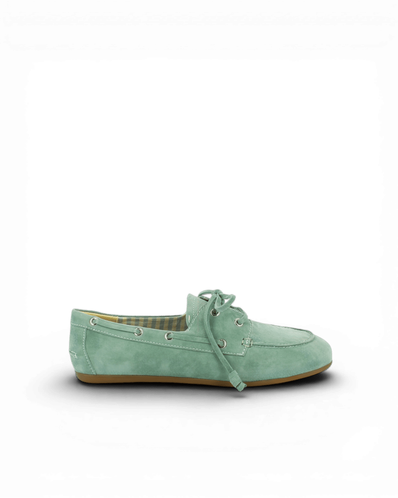 mocassins bateau menthe