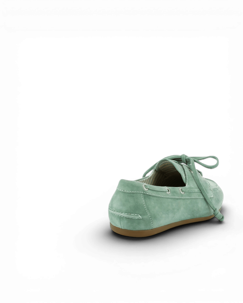 mocassins bateau menthe