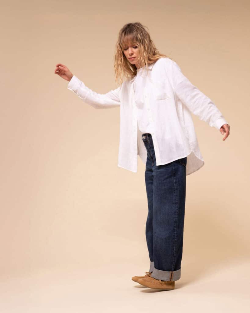 Mocassin femme bateau camel