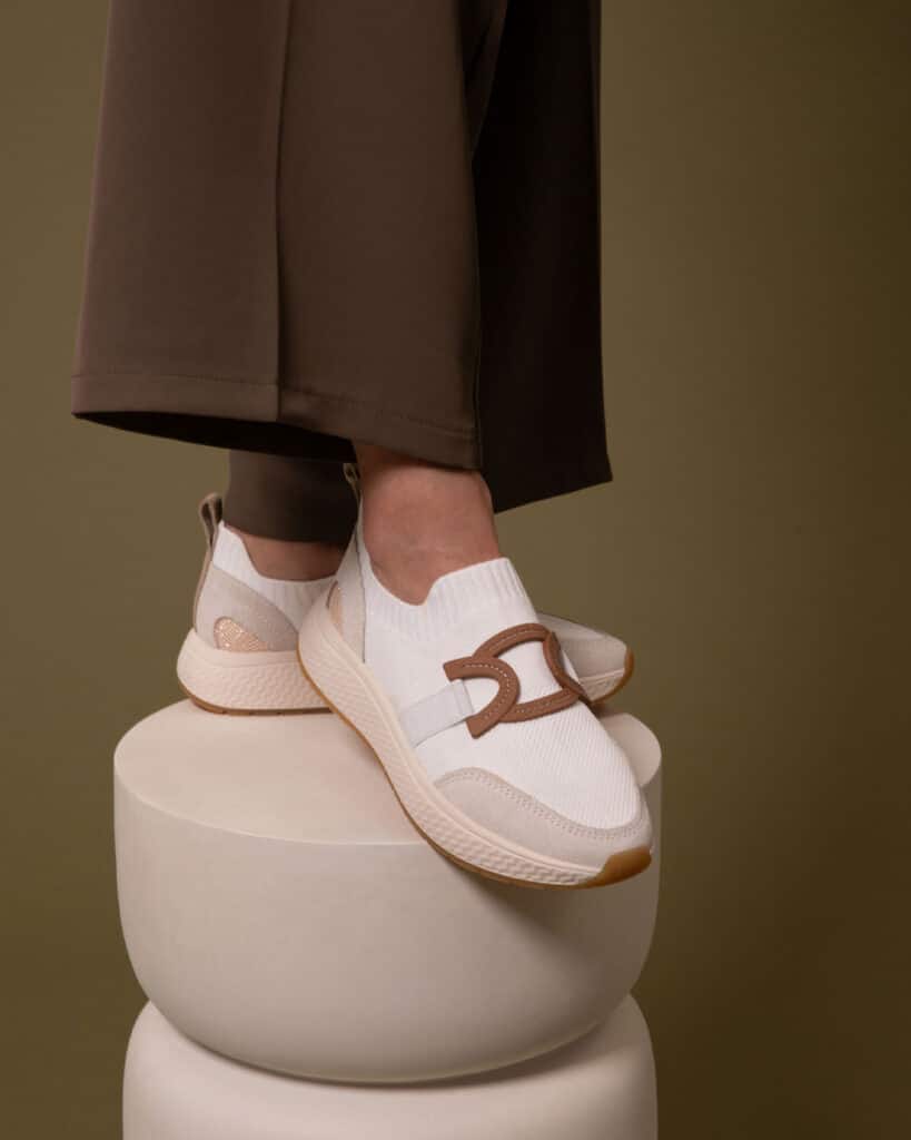 Mocassin sport blanc