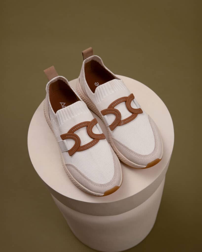 Mocassin sport blanc