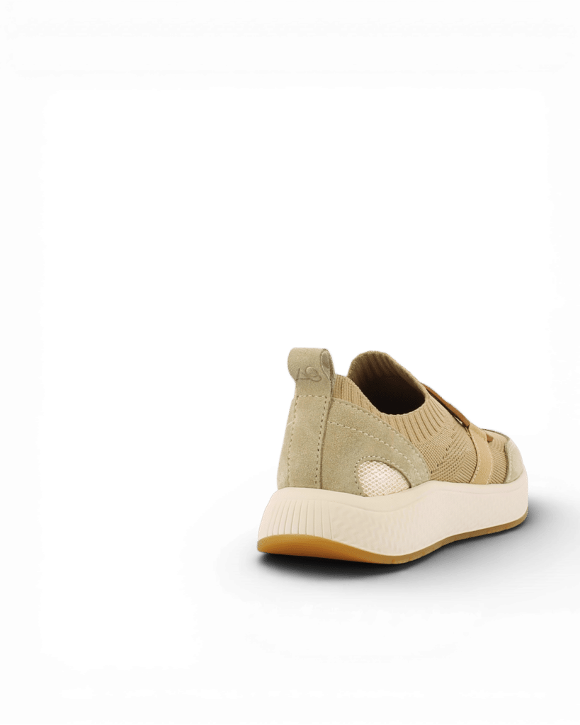 mocassin basket femme beige