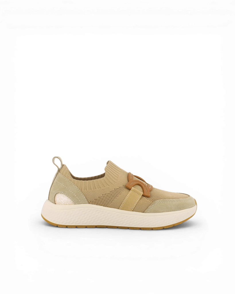 Mocassin basket femme beige Omega2