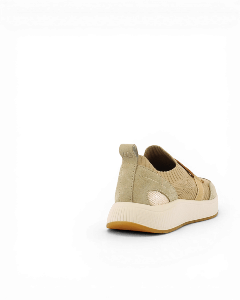 Mocassin basket femme beige Omega2