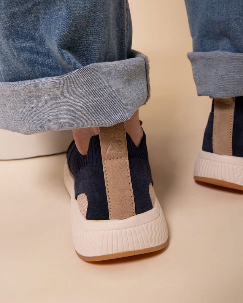 Mocassins sport femme marine