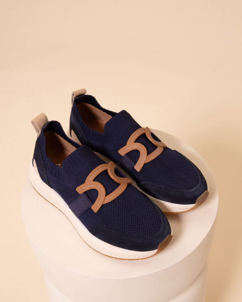 Mocassins sport femme marine