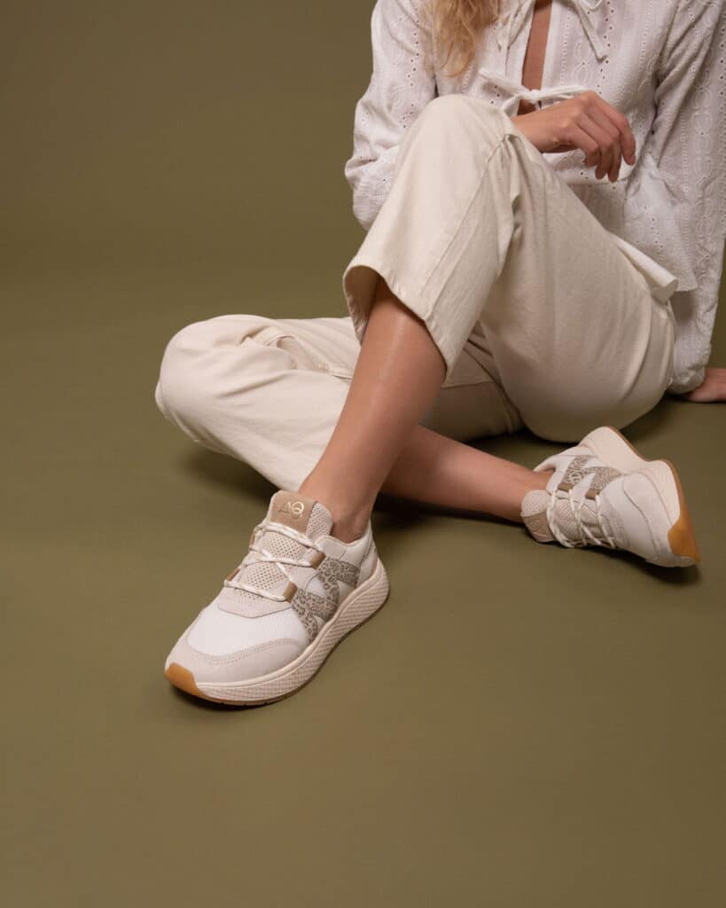 Basket plateforme femme blanche