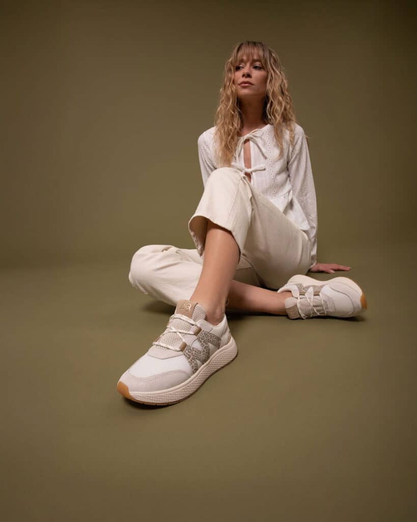 Basket plateforme femme blanche