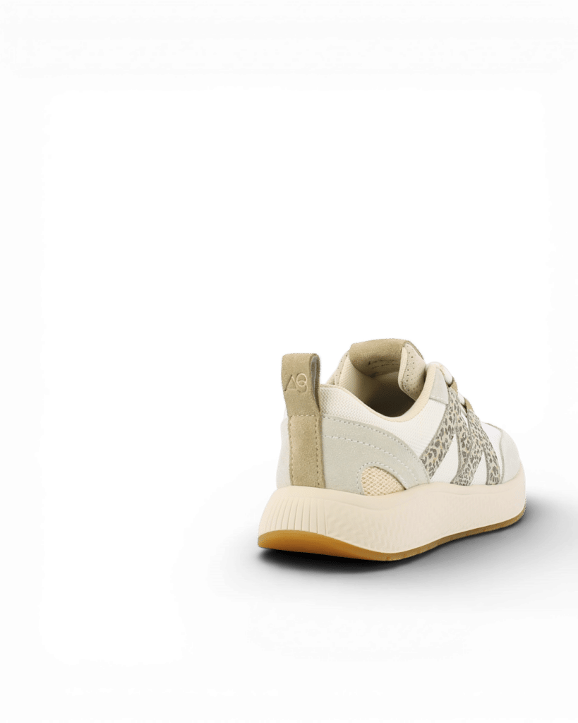 basket plateforme femme blanche et léopard