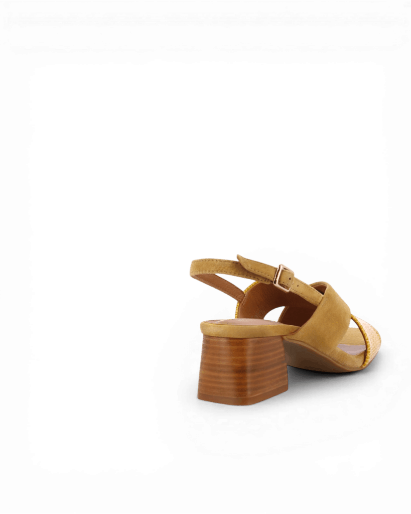 Sandale a talons camel