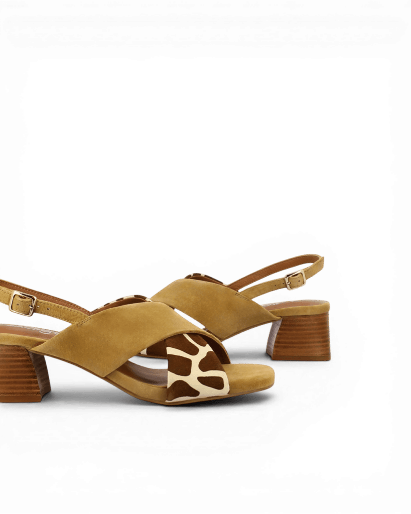 Sandales a talons girafe Rims