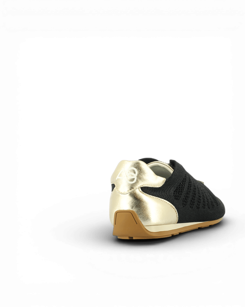 basket en toile femme noir