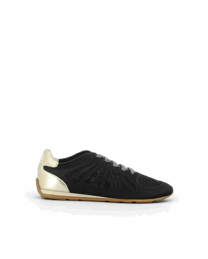 Basket en toile femme noire