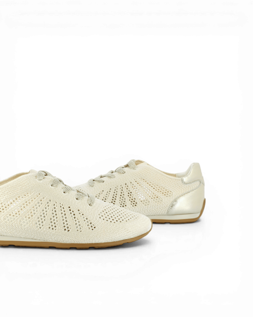 Basket toile femme beige Zouk