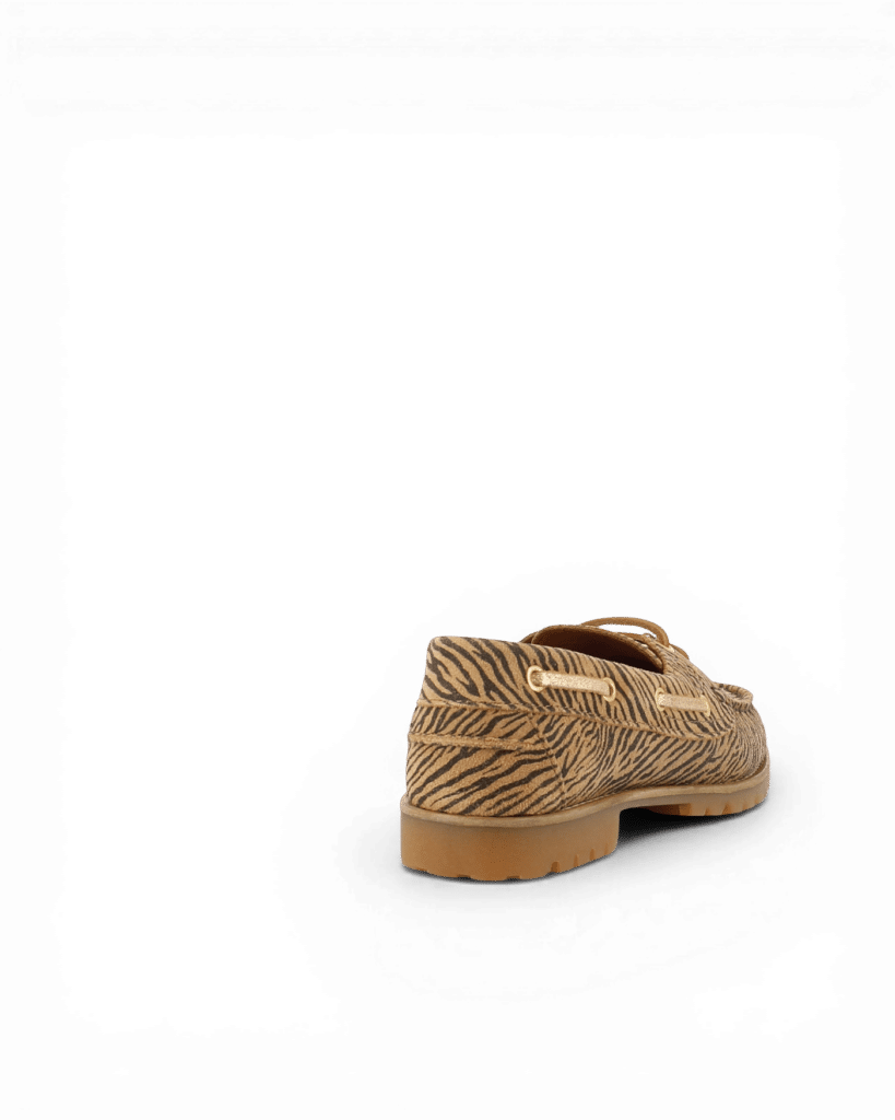Mocassin bateau femme zèbre