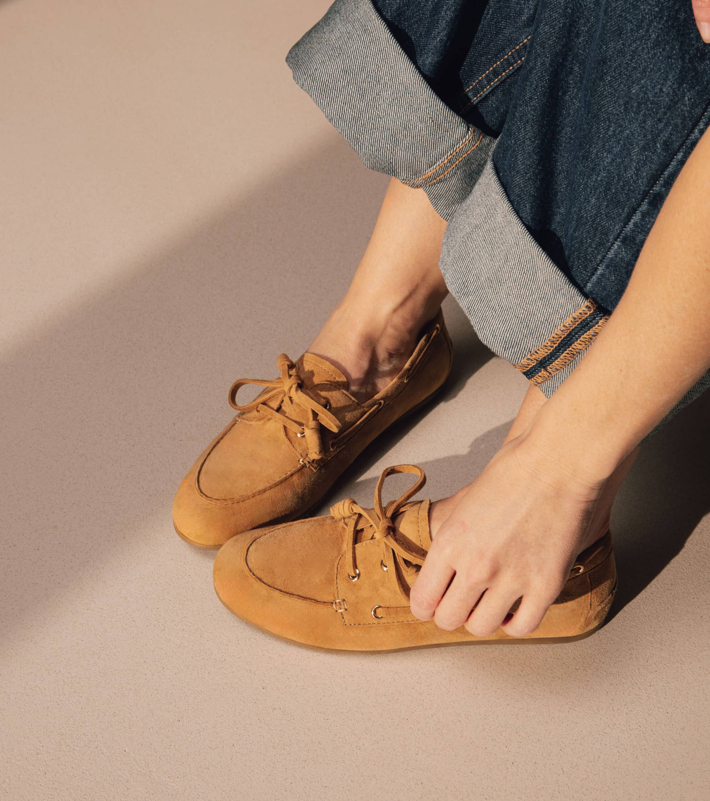 Mocassins camel Marcus