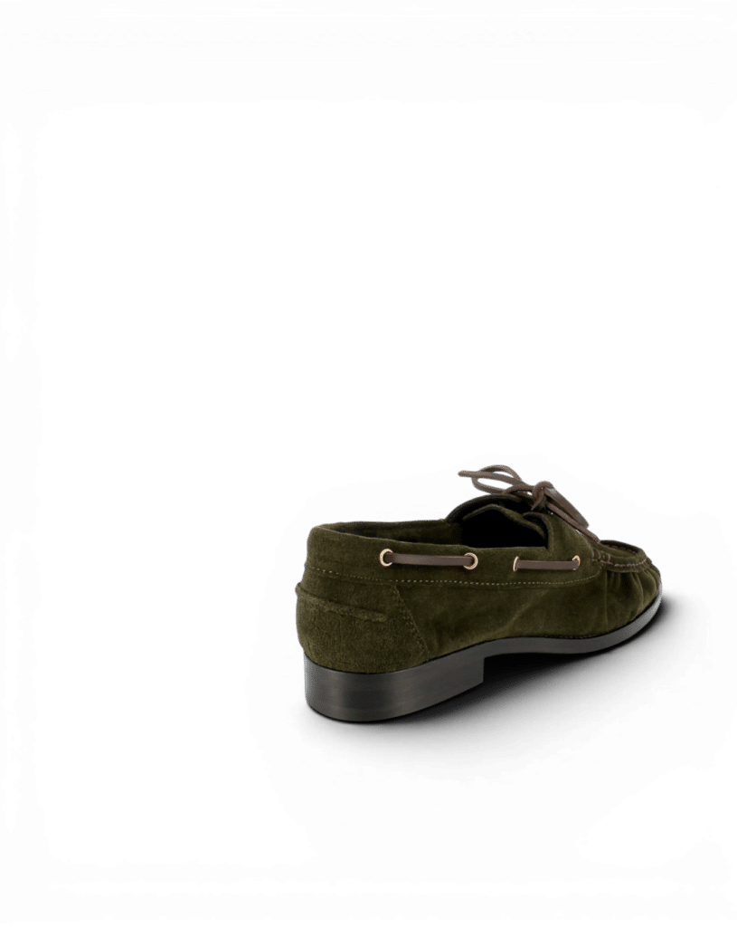 Mocassin lacet femme kaki Elina