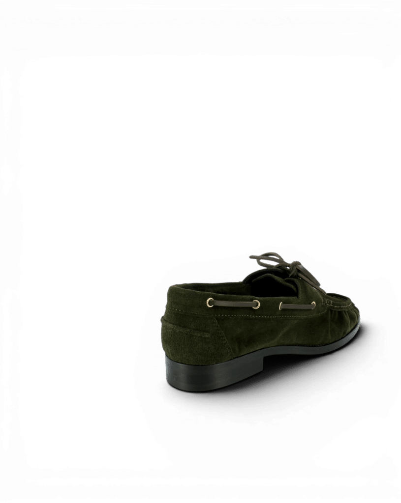 Mocassin lacet femme kaki Elina