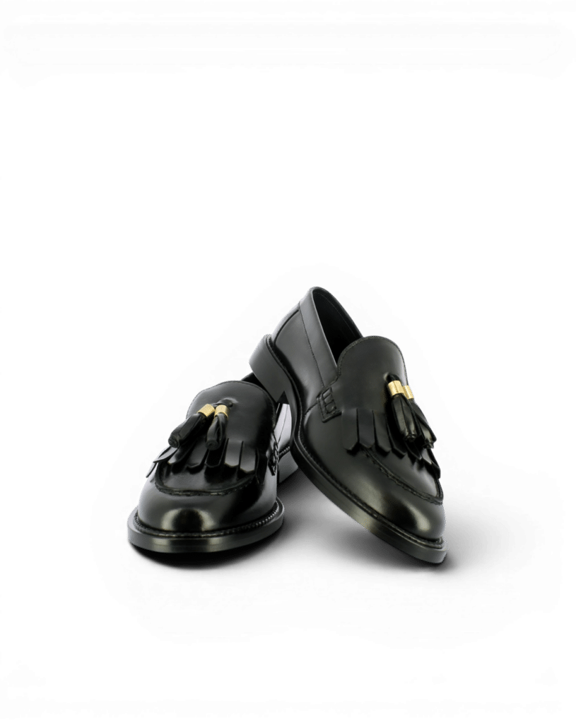 Mocassins à gland femme noir Emy