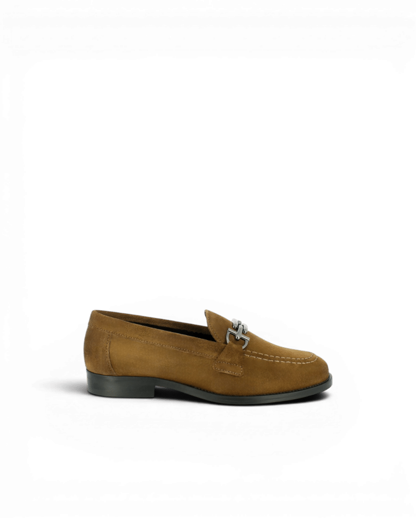 Mocassin en daim femme noix Eve